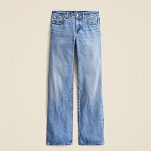 Jcrew mid rise relaxed straight jeans